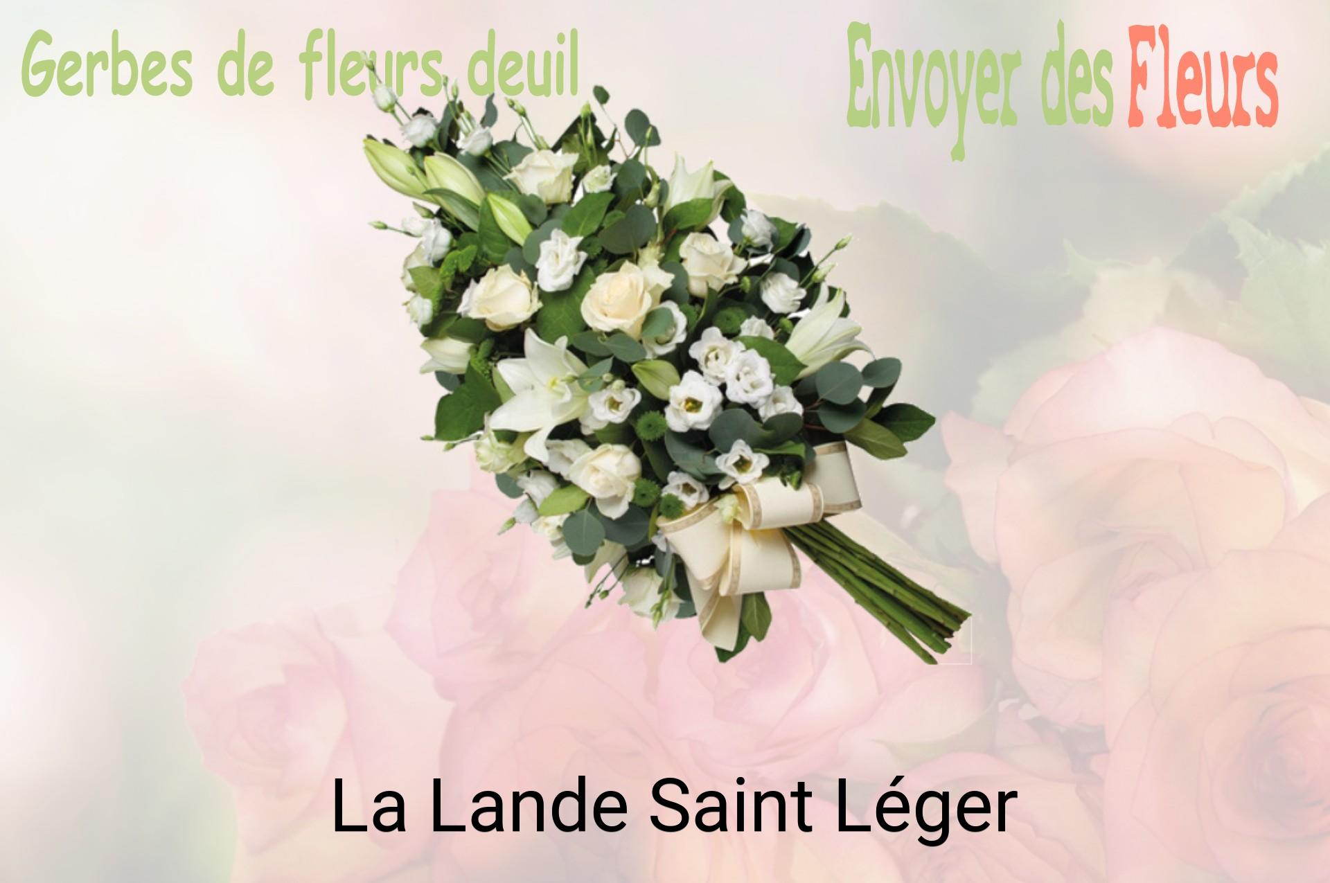 Gerbe de fleurs de deuil livrée à La Lande-Saint-Léger